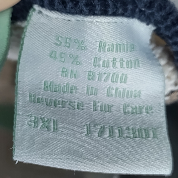 220 Hickory vintage Colorblock cardigan zip sweater Women's 3XL Block Top Style - Picture 9 of 12